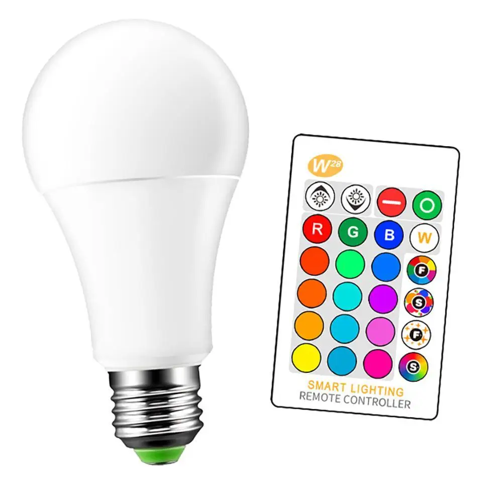 5 видов цветов Светодиодная лампа для украшения дома 220В 240В RGB 3 Вт 10 ИК пульт
