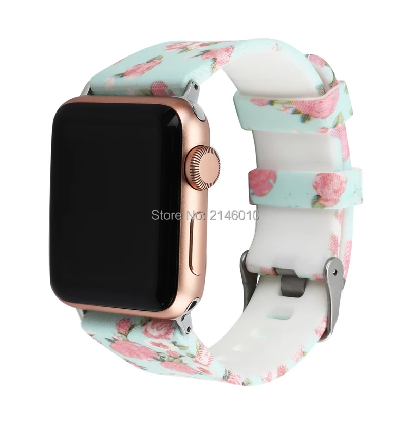 Резиновый ремешок для наручных часов силиконовый correa Apple Watch 44 мм 42 38 40 спортивный