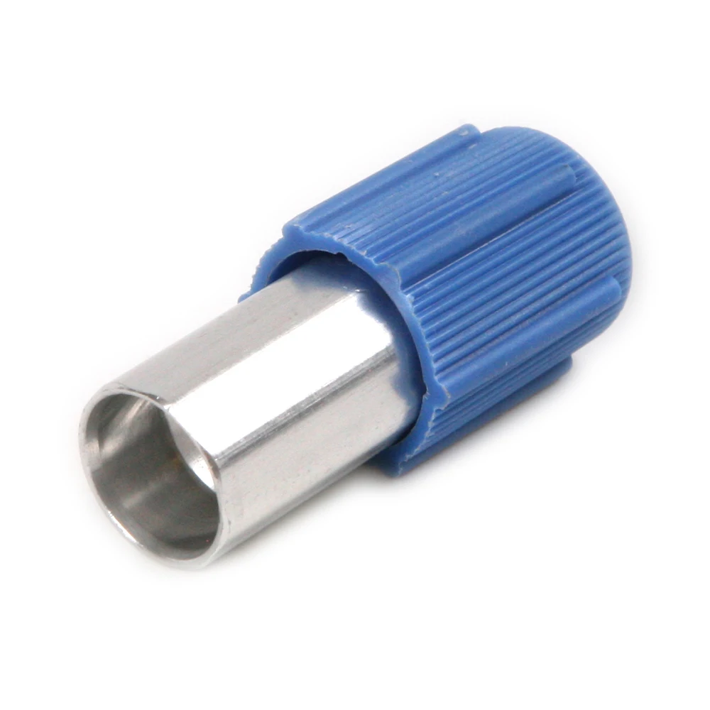 Новое 1 шт. железо 28 мм синий низкое давление R12 порт принять 7/16 &quotR134a быстрое