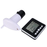 1pcs mayitr ultrasonic water tank level meter temperature sensor display time low battery indicator instruments