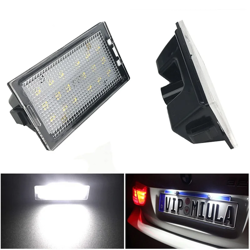 2 шт. без ошибок 18SMD светодиодный номерной знак светильник почка для Land Rover discovery 3/4