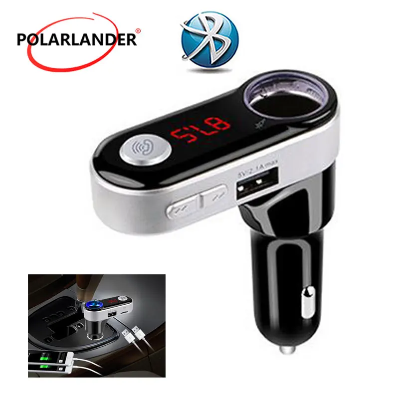 New Smartphone BluetoothMP3 Player Handsfree Car Kit Dual USB Charger FM Transmitter with Micro SD/TF Card Reader | Автомобили и