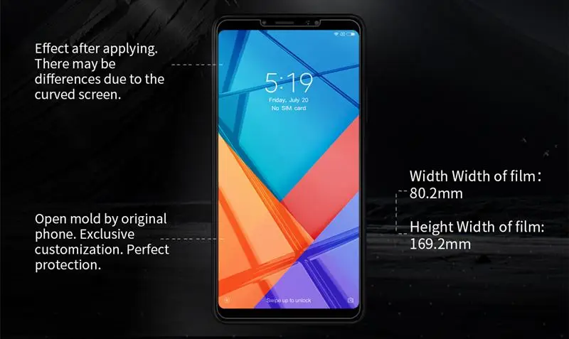 Bakeey Матовый для Xiaomi Mi MAX 3 Анти отпечатков пальцев против царапин протектор экрана