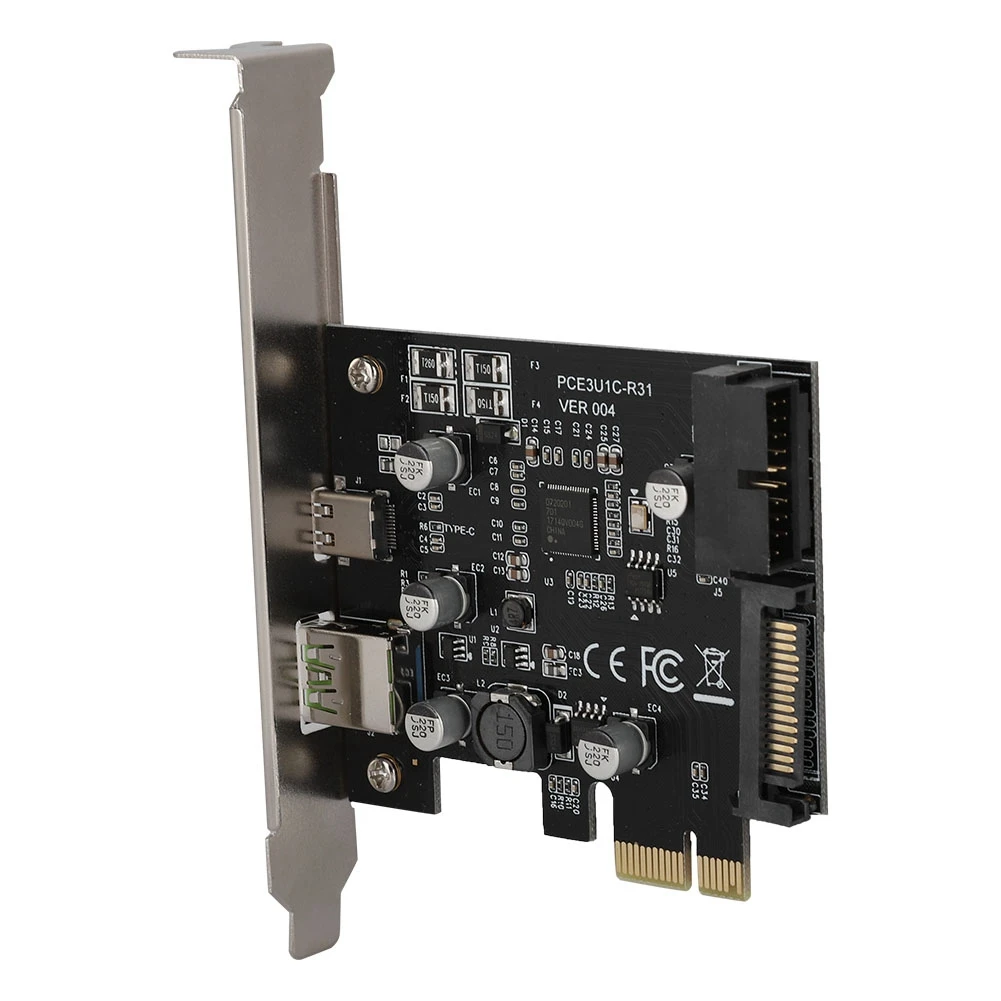 Новая карта расширения USB3.1 Type C 19PIN Передняя BC1 Быстрая зарядка + USB конвертера PCI