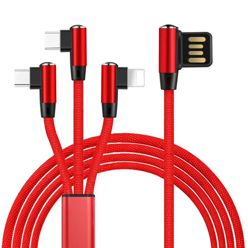 3 в 1 Локоть линии передачи данных 5 м USB быстрой зарядки телефона зарядный кабель
