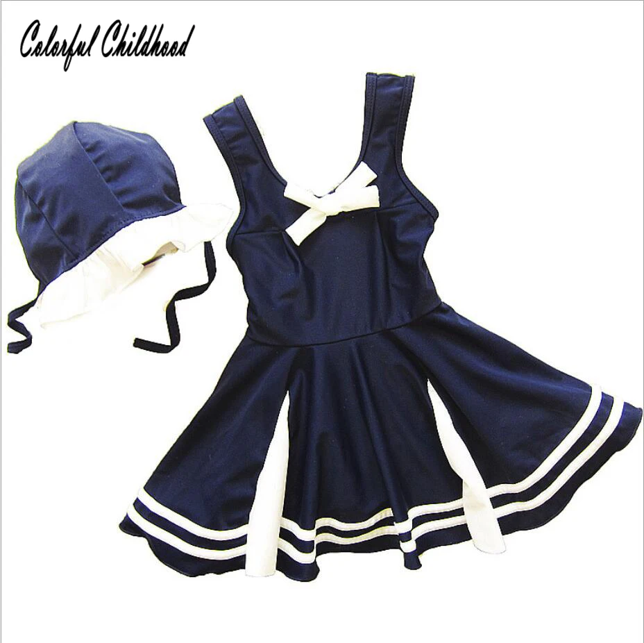 Детская одежда для девочек комплект из 2 предметов Цельный купальник на