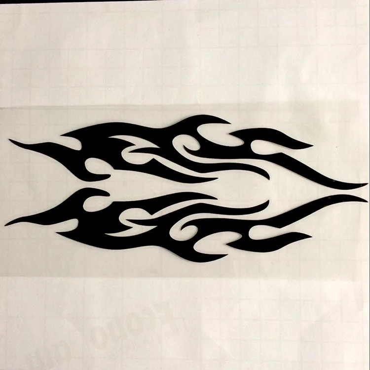 4color Car Sticker 3D Reflective Waterproof Flame Fire Door Scratch Subsidies Personalized Motorcycle Vinyl Decal - купить по