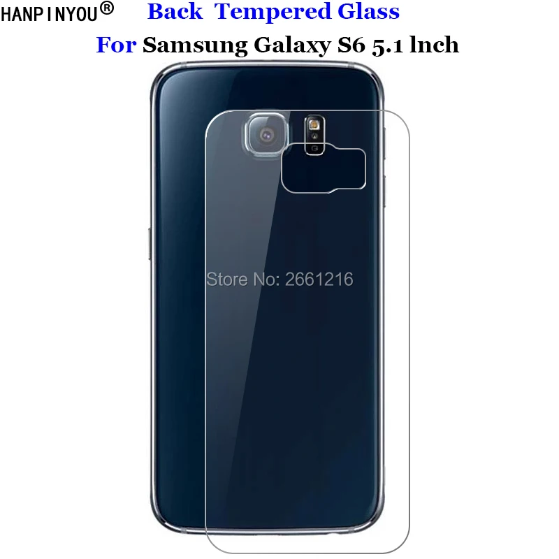 Для задней панели samsung S6 закаленное стекло 9H 2.5D защитная Пленка премиум класса