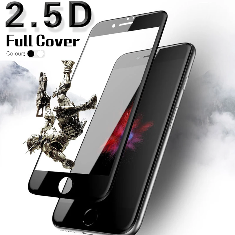 2.5d стекло для Iphone X 8 7 6 Plus полное покрытие закаленное Apple I6 + I7 I8 Защитная пленка