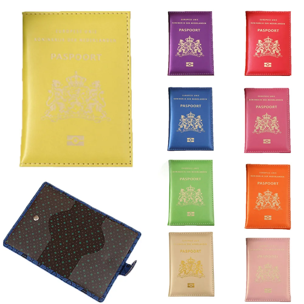 2018 new Netherland PU Leather Passport Cover Nederland Women Men Holder Hollande Travel Case | Багаж и сумки