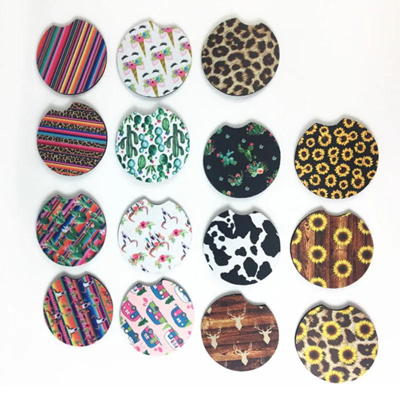 10 шт. неопреновый Настольный коврик для автомобильной чашки контрастная