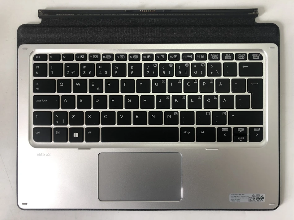 Шведская Клавиатура для ноутбука HP Elite x2 1012 G1 дорожная клавиатура HSTNN D72K 5V 1A SD