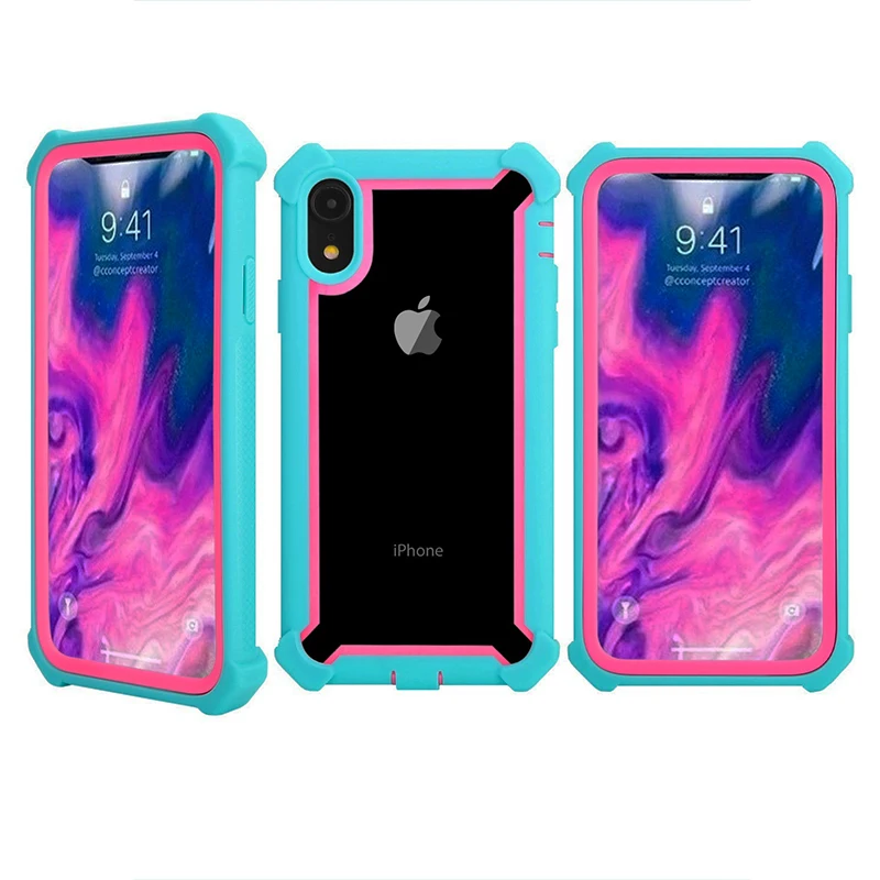 Чехол для iPhone X XR XS Max 6 6S 7 8 Plus защита из закаленного стекла|Бамперы| |