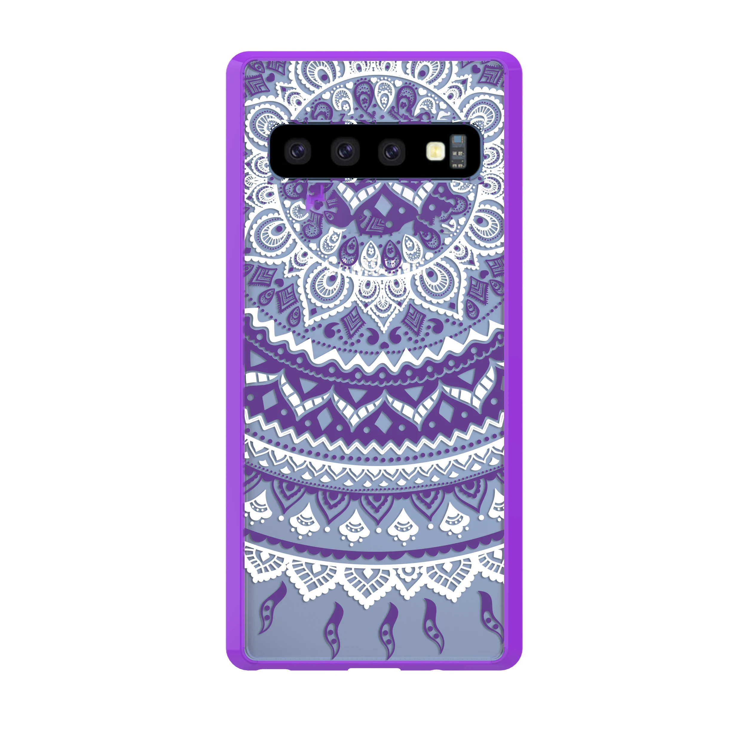 Футляр для samsung Galaxy S10 чехол Plus цветы дурмана Жесткий ПК Мягкий край Защитная