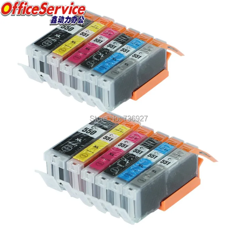 PGI 550XL CLI 551 PGI550 CLI551 совместимый чернильный картридж для Canon PIXMA MG6350 MG7150 IP8750 струйный