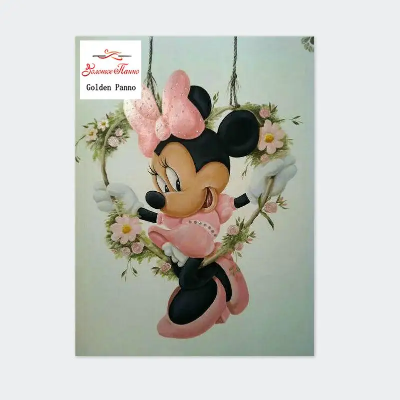 

5D DIY Painting Diamond Cross Stitch from Disney Minnie Picture Diamond Full Square Embroidery Mosaic Icon