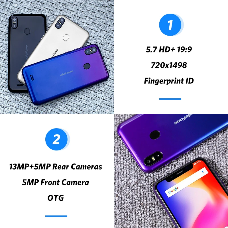 Ulefone S10 Pro Мобильный телефон Android 8 1 мобильный 5 7 дюймов MT6739 четырехъядерный 2 Гб ОЗУ