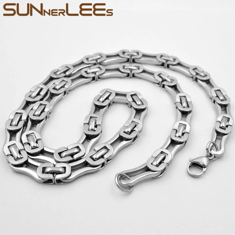 Ожерелье из нержавеющей стали для мужчин и женщин ювелирное изделие с