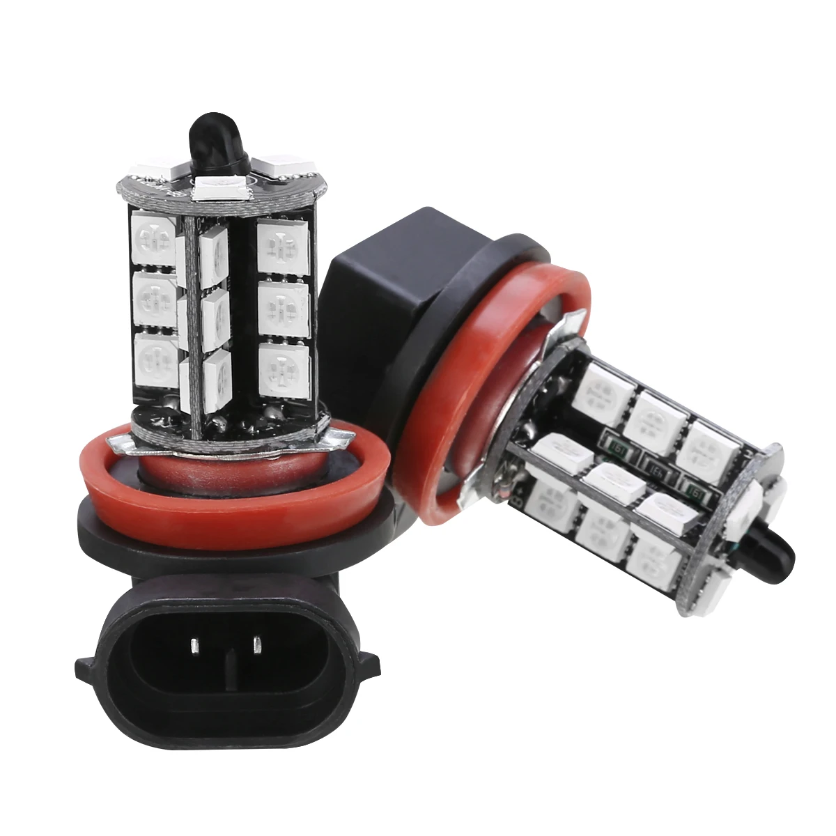 Mayitr 2 шт. H11/H9/H8 5050 27SMD светодиодный ные Противотуманные фары 12 в 27 Вт 800 лм RGB лампа