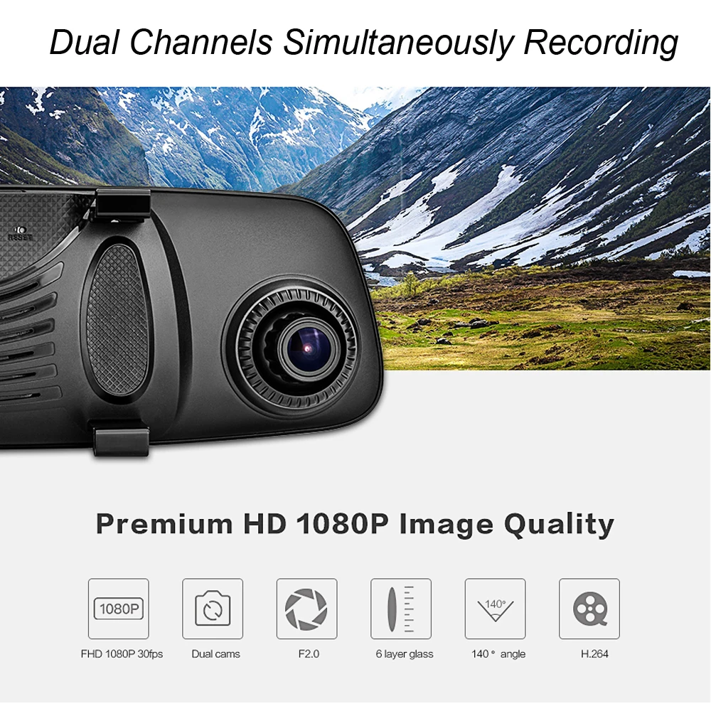 Автомобильный видеорегистратор 4G Wi-Fi зеркальная камера Full HD 1080P Android 5 0 GPS Navi