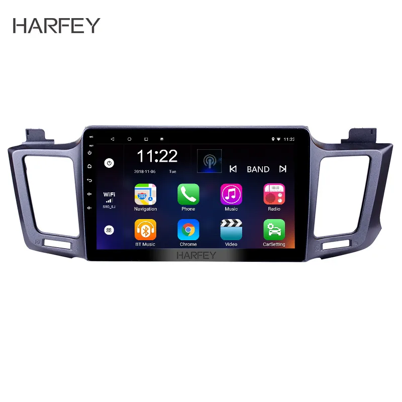 Harfey 10 1 &quotAndroid 9 0/8 Автомобильный GPS радио для 2013 2016 Toyota RAV4 2Din мультимедиа головное