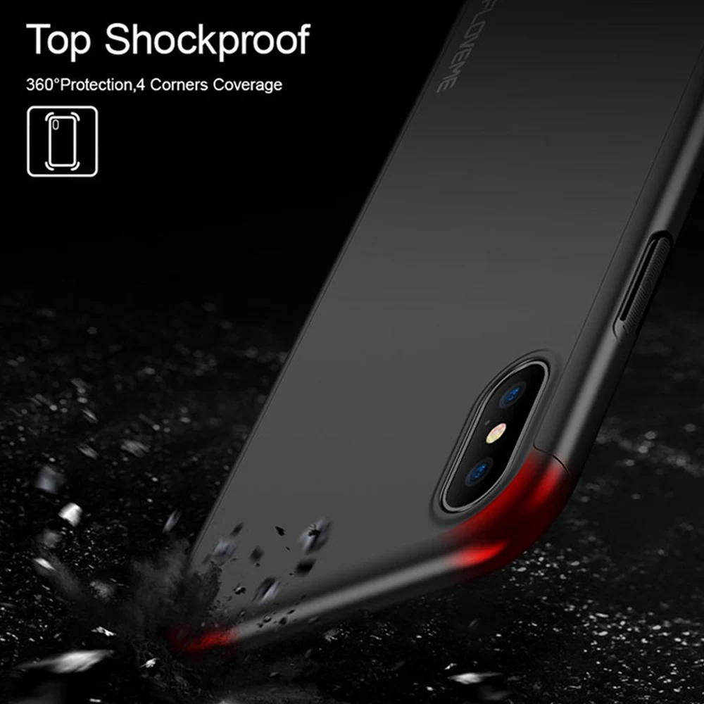 KISSCASE 360 чехол для iPhone 6 S 7 8 плюс 5 5S XR XS макс. закаленное стекло спереди задняя