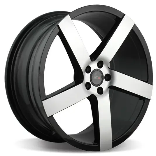 VISSOL V 080R 8.5x19/5x112 ET30 D66.6 BLACK WITH MACHINED FACE|Диски колёсные| |