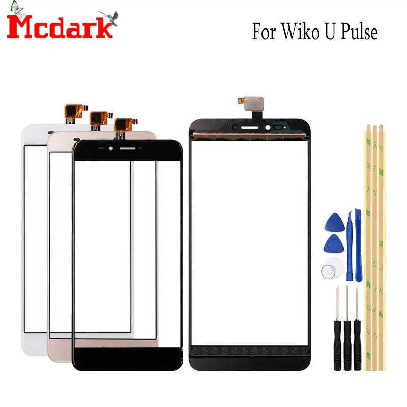 Кожаный чехол бумажник для Wiko U импульса 5 дюймовые передние Стекло сенсорный