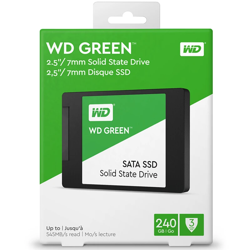 WESTERN DIGITAL WD GREEN PC SSD 240 ГБ внутренний SATA3.0 2 5 &quotтвердотельный диск жесткий для