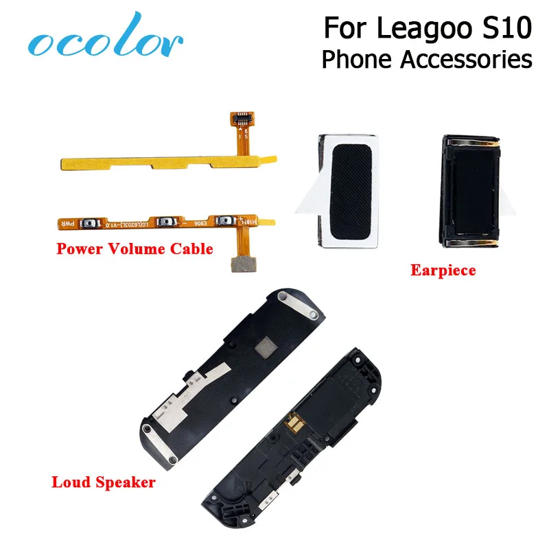 Ocolor для Leagoo S10 Кнопка питания громкости гибкий кабель Громкий Динамик Запасные