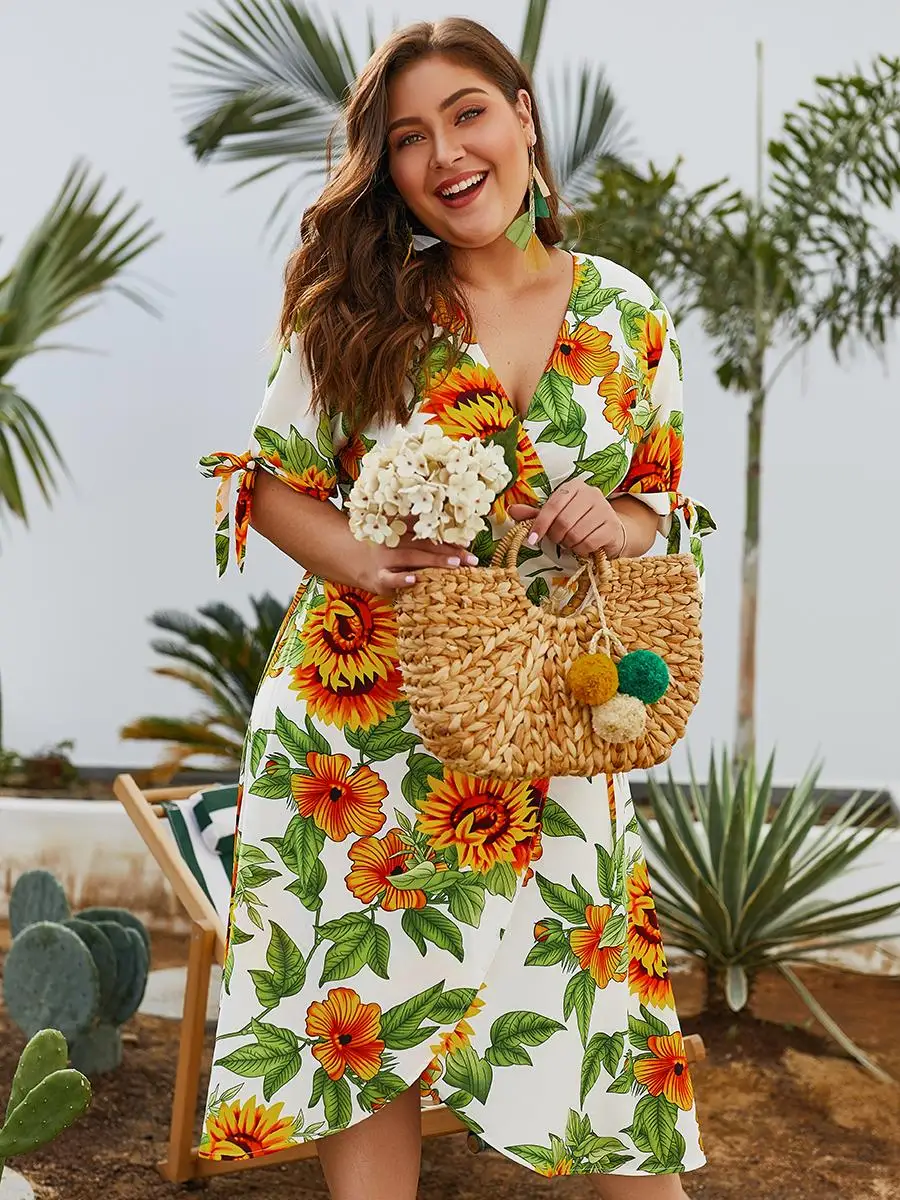 Женские платья праздничная пляжная одежда повседневное Цветочное платье