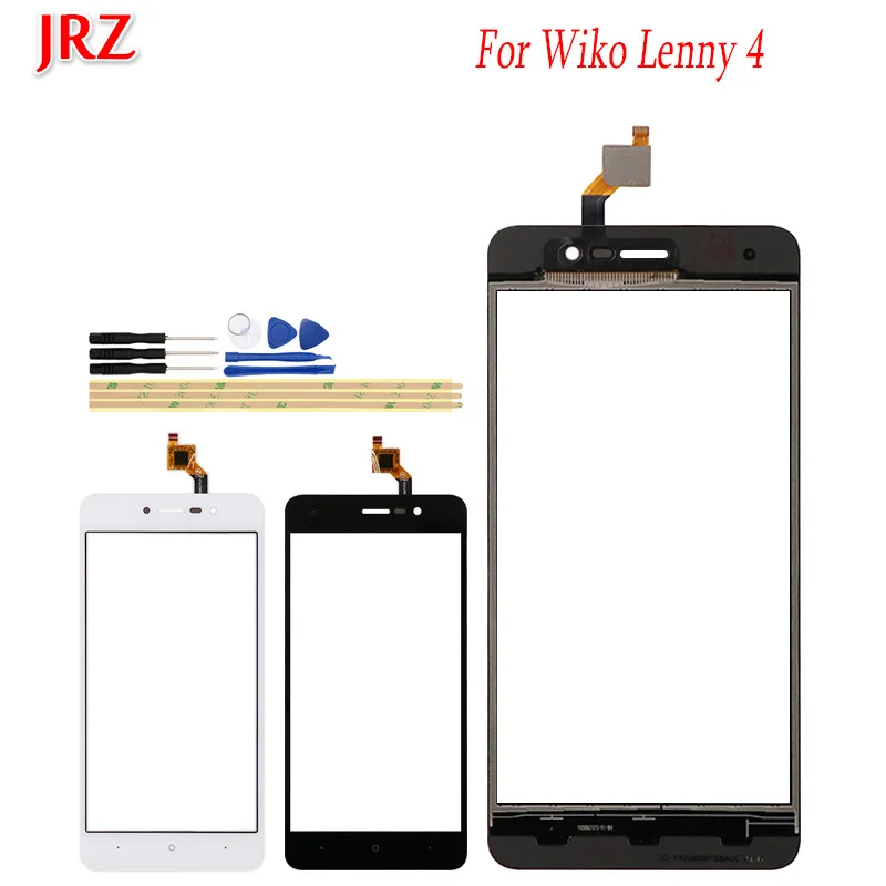 JRZ 5 0 дюймов сенсорный экран для телефона Переднее стекло Wiko Lenny 4 Сенсорная панель