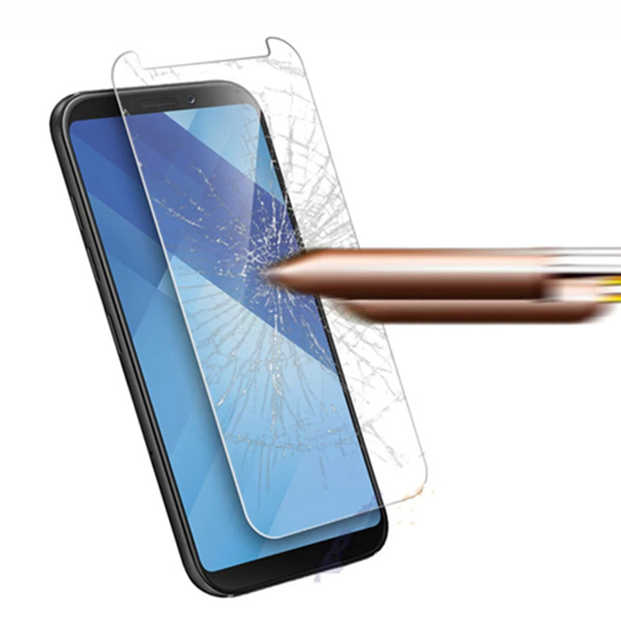 2.5D Защитная пленка для мобильного телефона Samsung Galaxy A8 2018 экрана Plus закаленное