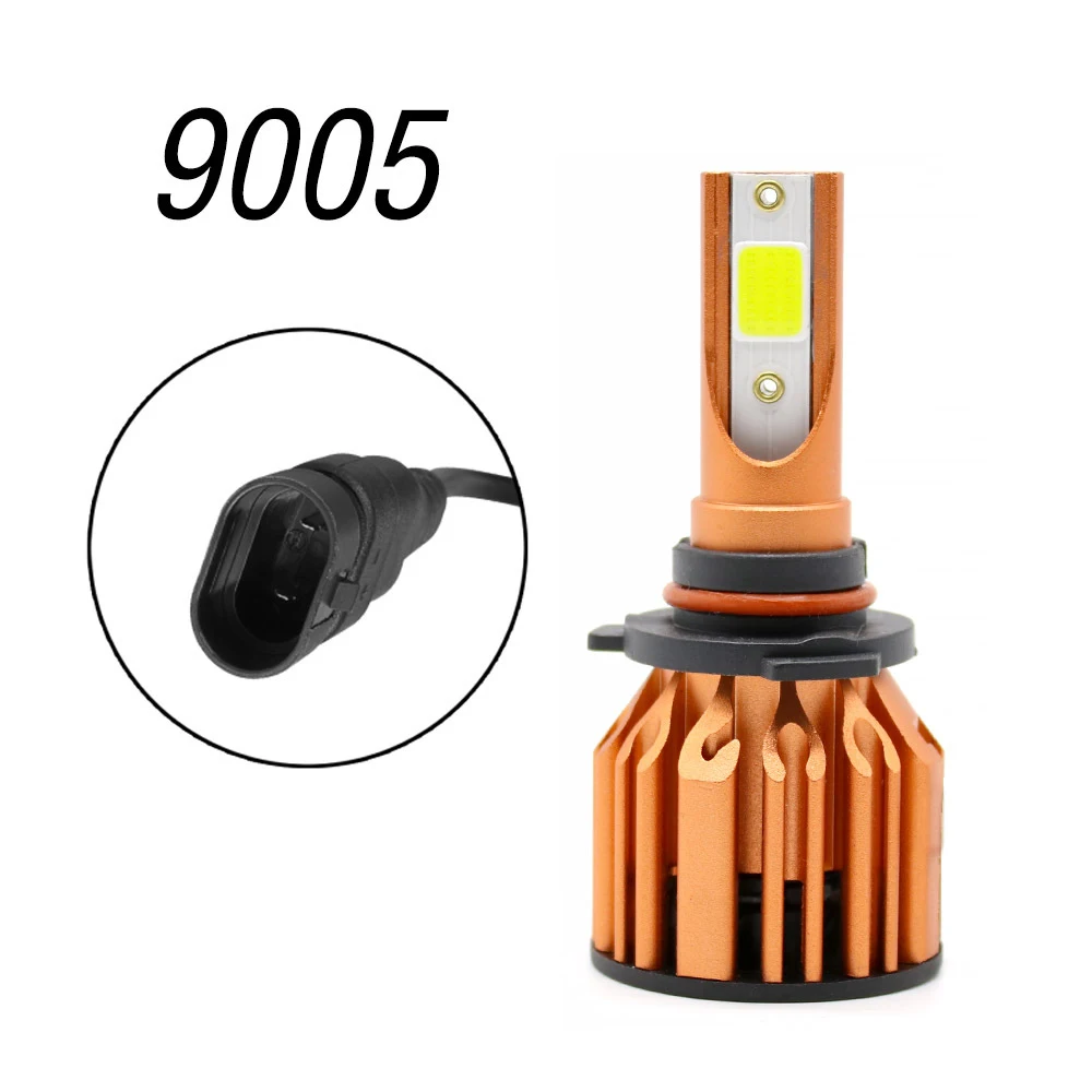 H4 H7 светодиодный головной фонарь H8 H9 H10 H11 HB3 9003 9005 HB2 6000K 5200LM|Передние LED-фары для