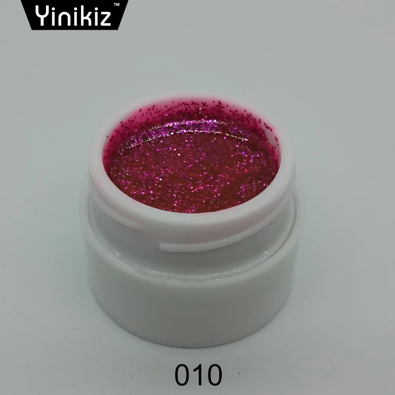 Yinikiz 2018 Новое поступление 12 красочных Блестки для рисования лаковый клей