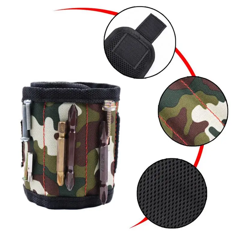 Magnetic Wristband Screw Storage Tool Magnets Nails Drill Bits Picker Strap | Инструменты