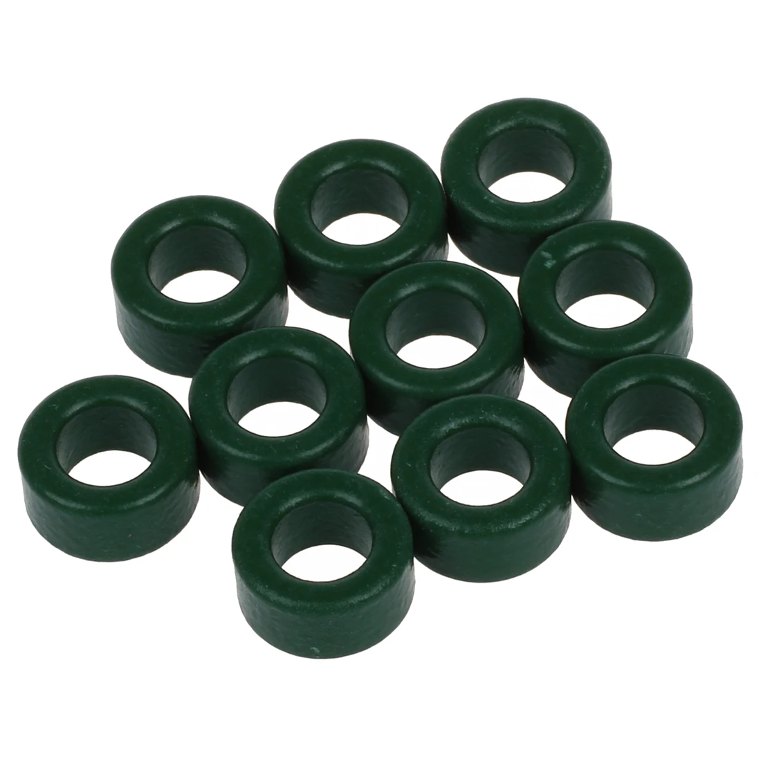 10 Pcs Inductor Coils Green Toroid Ferrite Cores 10mm x 6mm 5mm | Обустройство дома