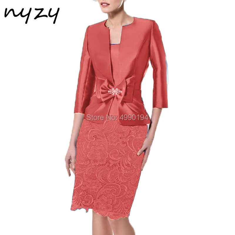 NYZY M118 платье для мамы vestido madrinha кружевной атласный Королевский синий пиджак из