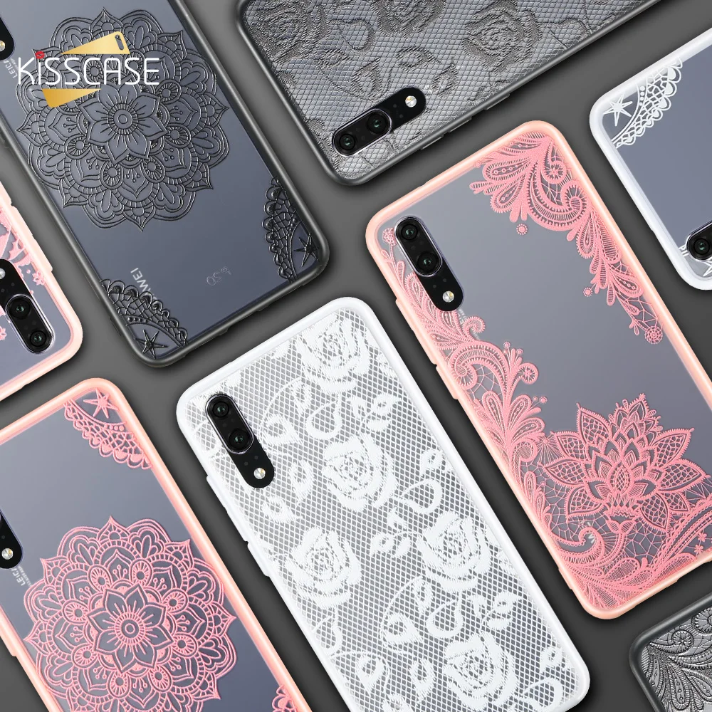 Чехол чехол с кружевным и цветочным принтом KISS для huawei P Smart P8 lite 2017 P10 P20 Lite Pro Nova 2 Plus