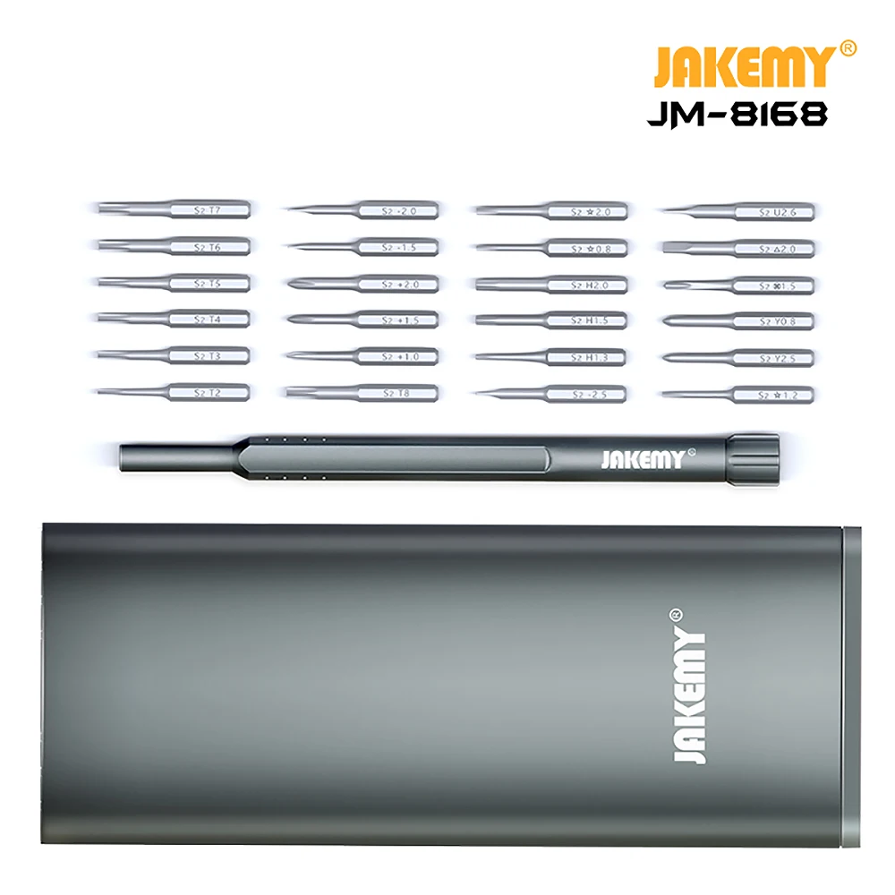 

JAKEMY JM-8168 Precision Screwdriver Set Mini Magnetic Screwdriver Set for Phone PC Camera Repair Maintaince Tools