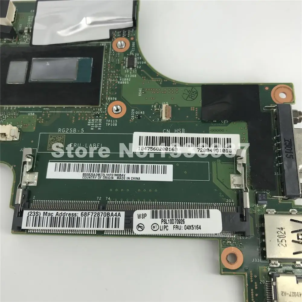 Материнская плата 04X5164 04X5158 для ноутбука lenovo ThinkPad X240 материнская с искусственными
