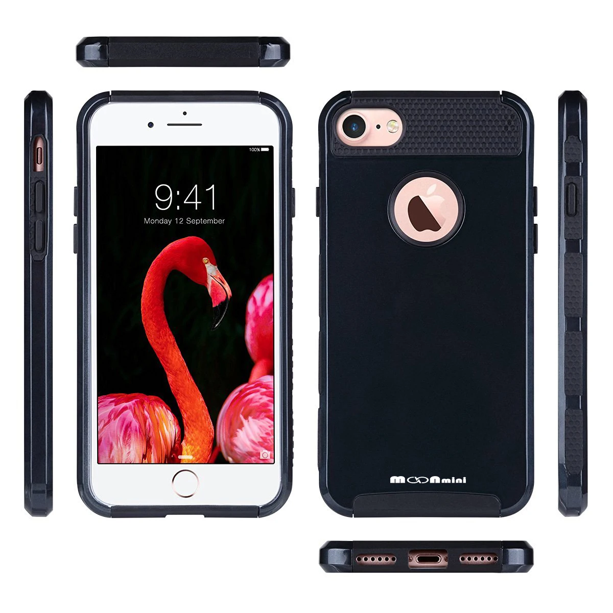 CASEWIN для iPhone 7 8 противоударный жесткий чехол телефона гибридный 2 в 1 Combo Жесткий PC +