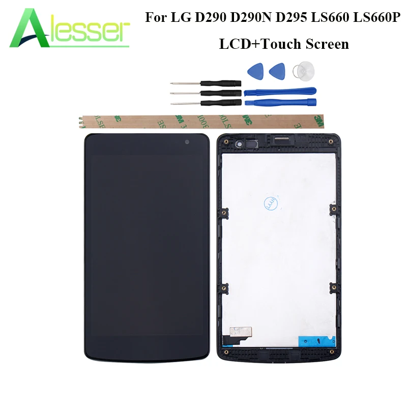 ЖК дисплей Alesser для LG D290 D290N D295 LS660 LS660P сенсорный экран с рамкой и инструментами 4 5