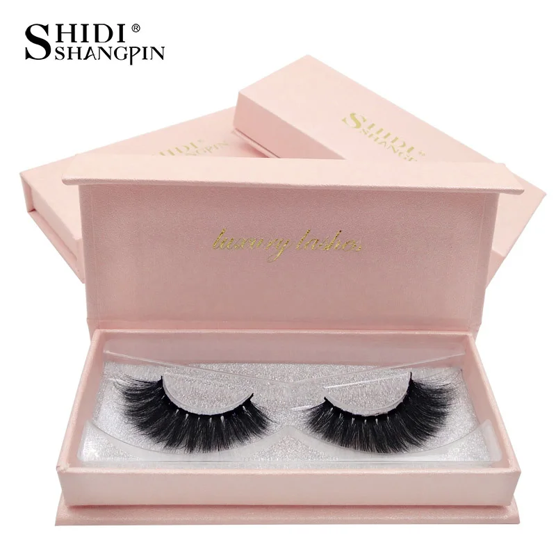 SHIDISHANGPIN 1 Pair mink eyelashes natural long 3d lashes box false hand made lash eyelash extension | Красота и здоровье