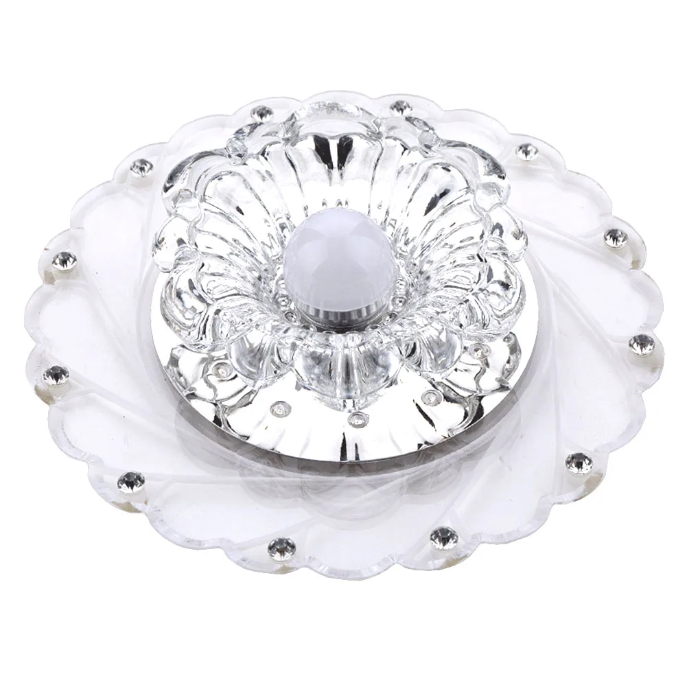 Современный светодиодный хрустальный потолочный круговой светильник 3 Вт мини