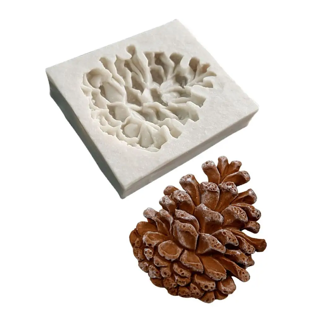 Pinecone силиконовая Рождественская форма для торта конфет шоколадный торт Декор DIY