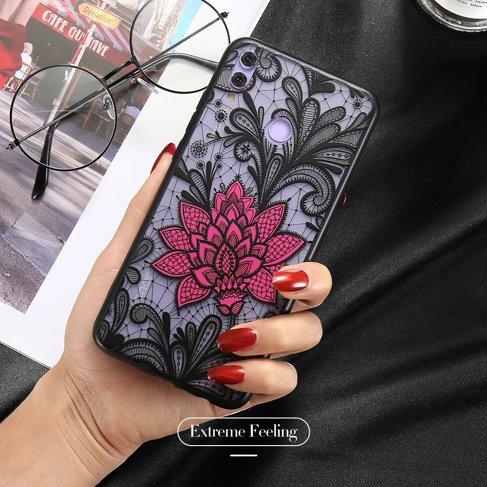 KISSCASE Fashion Lace Flower Case For Xiaomi Pocophone F1 Full Fitted Mi 8 Se Mix 2S 2 Capinhas Coque Funda |