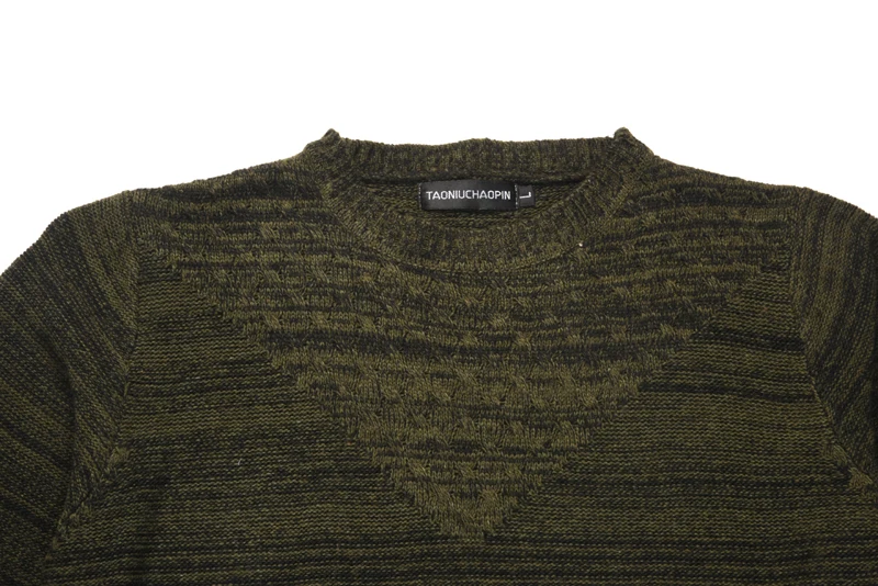 New men's round neck color matching sweater mens sweaters 2018 men winter clothes | Мужская одежда