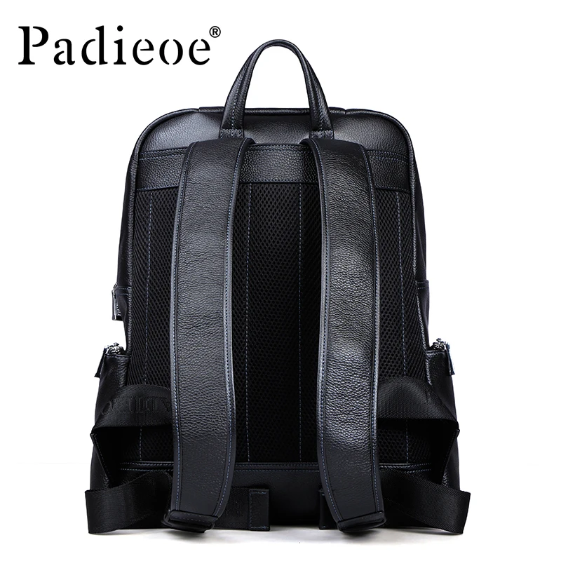 Padieoe рюкзак мужской портфель школьный дорожная кожаный сумка мужская для