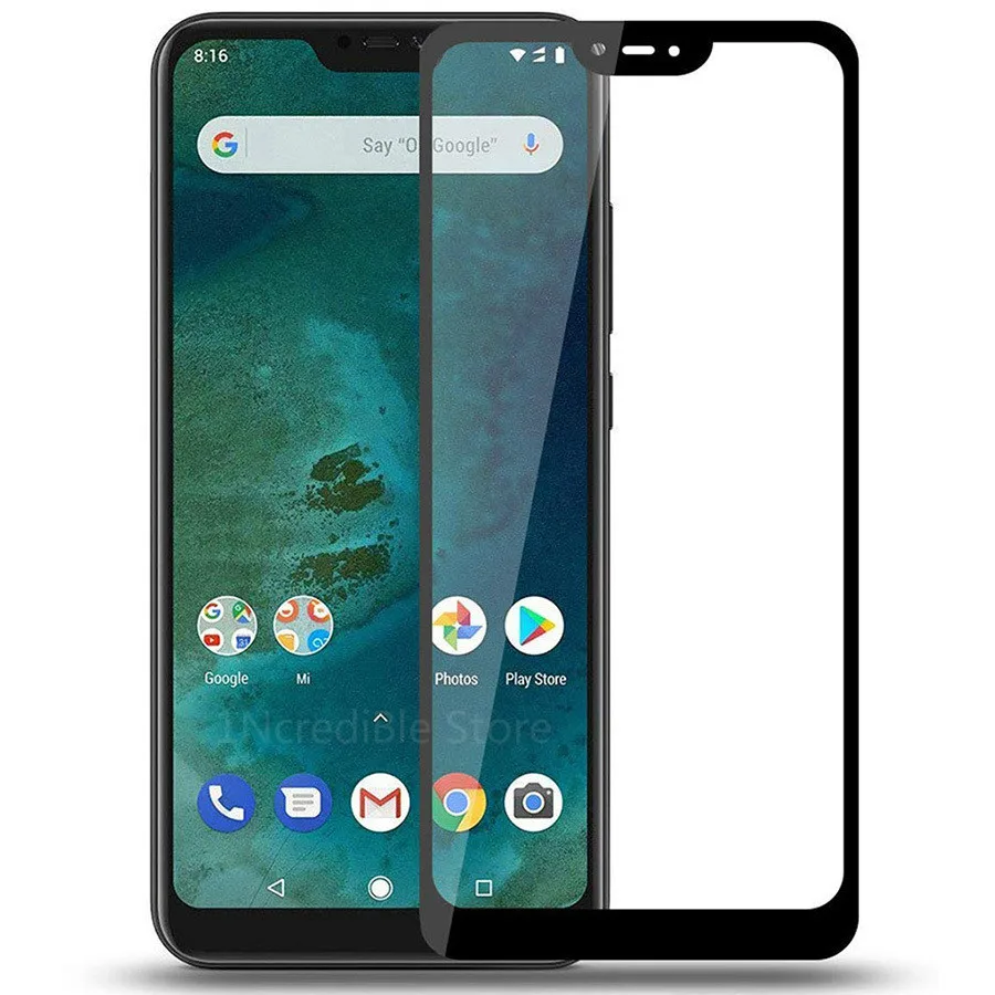 9H 3D полное покрытие Защитная пленка для Xiaomi Mi A2 Lite закаленное стекло премиум